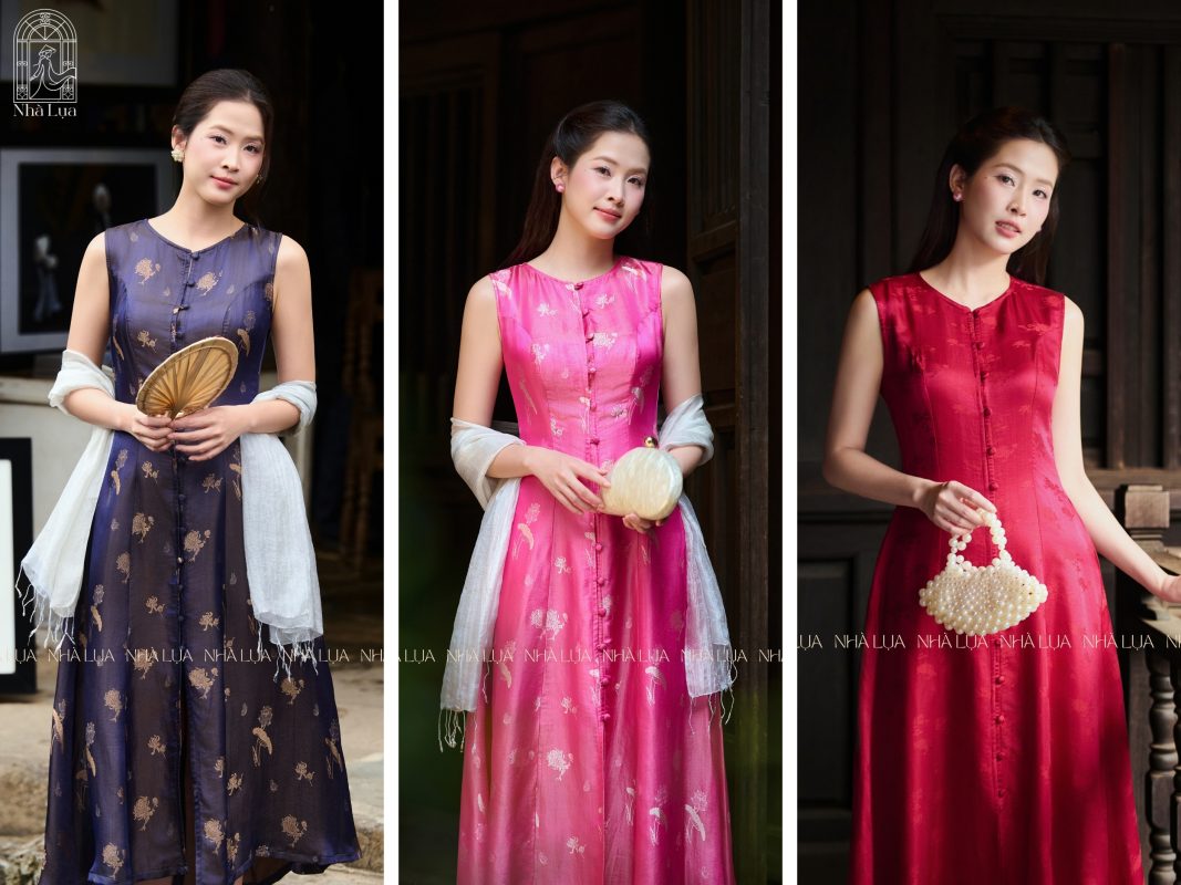 Váy Lụa Tơ Tằm Nhà Lụa Mang Cảm Giác Mềm Mại Tự Nhiên 