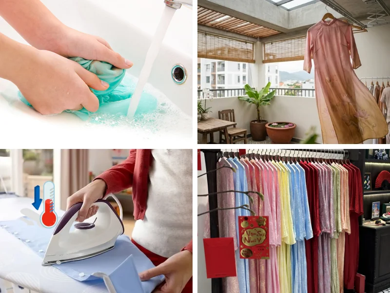 4 cách bảo quản đúng cách giúp vải lụa bền lâu. 
