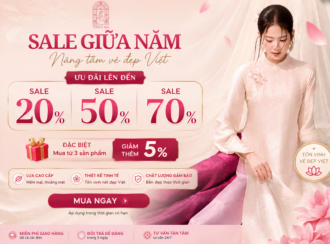 sale giữa năm lụa tơ tằm cao cấp nhà lụa mobile